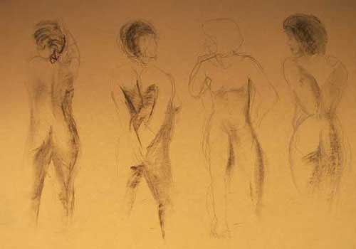 Life drawing - 4 minute poses