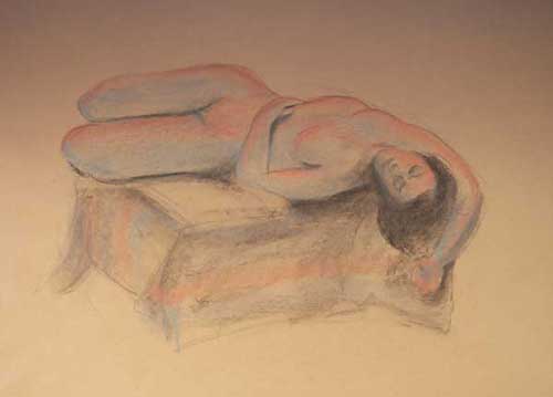 Life drawing - last pose