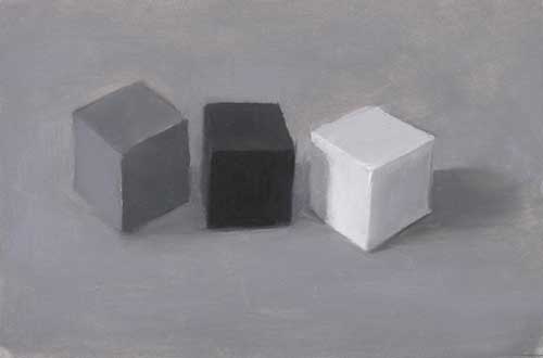 Cubes on grey 2